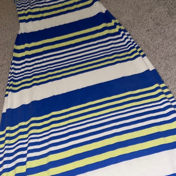 Blue, white and yellow maxi sundress - Picture 2 of 3
